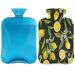 Summer heat bottle with lemon leaves with reference 2 l yellow lemon PVC heat bottle for hand feet pain relief heating press and cold therapy