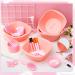 6 Set Pink Spa Party Supplies for Women | Facial Mask Bowl Set Brushes Headbands & More - Buy Online on GoSupps.com