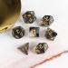 Transparent Resin Polyhedral 7-Die Dice Set for DnD, RPG, MTG - Smoke Black White - 2 Sets - Buy Online on GoSupps.com