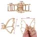 2-Pack Butterfly Metal Hair Clips for Women & Girls - 3 Inch Claw Clips for Thick Hair - No-Slip Gold Hair Styling Accessories - Buy Online on GoSupps.com
