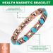 Buy Enercoppex 99.99% Pure Copper Magnetic Therapy Bracelet for Arthritis Relief - Strong 3500 Gauss Turquoise Jewelry for Women - Buy Online on GoSupps.com