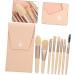 POPETPOP Cosmetic Brush 5 Sets Travel Makeup Brushes Lip Brush Women Makeup Supplies Makeup Brush for Women Cosmetology Kit Travel Kits for Women Portable Powder Brush Miss Aluminum Tube - Buy Online on GoSupps.com