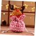 Abaodam Dining Table Decor 1pc Cookie Knitted Doll Portable Reindeer Elk Christmas Holiday Party Bags Bag Draw Candy Hanging - Buy Online on GoSupps.com