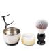 Premium 4-Piece Shaving Brush Set for Men | Includes Shaving Brush Soap Bowl & Stand | Perfect Gift for Grooming - Buy Online on GoSupps.com