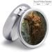 Buy Small Travel Pill Case - Round Metal Pill Box 3 Compartment Portable Organizer for Travel & Daily Use - Owl Design - Buy Online on GoSupps.com