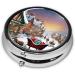 Christmas Village Mini Pill Box | 3 Compartment Travel Organizer | Portable Medicine Case for Home & Office - Buy Online on GoSupps.com