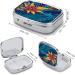 Tropical Leaves Pill Box | Decorative 2 Compartment Medicine Organizer | Portable Metal Pill Case for Travel & Purse - Buy Online on GoSupps.com