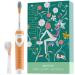 ED08 Electric Toothbrush for Teens Boys Girls IPX8 Waterproof 4 Modes Sonic Rechargeable Electronic Toothbrushes for Teenagers Automatic Power Tooth Brush Orange
