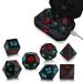 Light Up DND Dice for Dungeon and Dragons, 7 Pcs Glowing Polyhedral Dice Set with Charging Box, Rechargeable Electronic Dice, Luminous RPG LED Dice, Role Playing Table Games Colorful Light