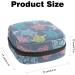 Colorful Sea Turtles Napkin & Menstrual Pad Storage Bag - Zippered Portable Bag for Teens & Women - Buy Online on GoSupps.com