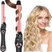 Rotating Curling Iron - 1 Inch Automatic Rotation for Long-Lasting Curls Waves Self Curling Hair Curler with 2 Speed Dual Voltage 20 Temperature 250 - 450 F for Medium to Long Hair