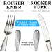 KIRIMON Non-Slip Weighted Utensils for Hand Tremors - Stainless Steel Weighted Utensil Set for Arthritis, Elderly, Parkinson's - 4 Piece Adaptive Eating Set - Buy Online on GoSupps.com