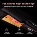 ESYEST 2 Flat Iron Hair Straightener for Thick Curly Hair | Infrared Light Therapy | Professional Ceramic Straightening Iron | Fast Heating | 5 Temp Settings | Black - Buy Online on GoSupps.com
