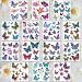 150 Various Styles Butterfly Temporary Tattoos - Waterproof 3D Body Art Stickers for Kids & Women | Birthday Decorations & Makeup Stickers - Buy Online on GoSupps.com