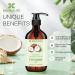 Organic Coconut Oil 1000ml - Pure Fractionated Cold-Pressed Raw Food Quality for Cooking Baking Skin & Hair Care - Buy Online on GoSupps.com
