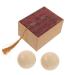 Oatipho jade balls 1 set of jade-fitness handball massage balls Hand exercise balls made of jade chinese baoding balls Hand exercise with small balls portable massage balls wander around rice topas