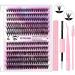 Laluerck Fluffy Lash Extension Kit 30D 40D DIY Lashes Kit with Lash and Applicator Tools for Beginner Eyelash Extensions Set 1 - Buy Online on GoSupps.com
