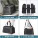 Petsfit Transport Box for Cats & Small Dogs | Airline-Approved Dog Travel Bag with Expandable Bed & Shoulder Strap (S Black) - Buy Online on GoSupps.com
