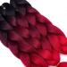 RN BEAUTY 24 Ombre Synthetic Jumbo Braids Hair Extensions - 3 Bundle Deals in Black/Burgundy/Red | Heat Resistant Fiber for Afro Twist Crochet Hair - Buy Online on GoSupps.com