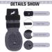 EXPAWLORER 6 Pack Double Sided Anti-Slip Dog Socks - Non-Slip Paw Protection | Adjustable Straps | Strong Grips | Traction Control | Indoor Hardwood Floor Wear | Black Large - Buy Online on GoSupps.com