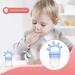 Premium Silicone Baby Pacifier with Fruit Feeding Dispenser | Reusable & Soothing for Aching Gums - Light Blue - Buy Online on GoSupps.com