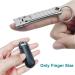 XGIZMOO Nail Clippers with Glass Nail File - Portable Folding Mini Cutter for Natural Nails | Curved Trimmer with Keychain | Wide Jaw Design | X021DB-S - Buy Online on GoSupps.com