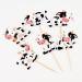 Cow Cupcake Toppers MOO Cow Cupcake Picks for Farm Animal Theme 1st Birthday Baby Shower Party Set of 48 (B) - Buy Online on GoSupps.com