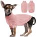 Alagirls Winter warm fleece dog sweater puppy clothing soft knitted dog sweater for medium -sized dogs sweet sweater cat coat Christmas holiday pet outfits clothing dustyrose l l light pink
