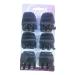 Goody Classic Claw Hair Clips - 6-Count in Clear, Brown, and Black | Secure and Long-Lasting Hold | Color Varies - Pack of 1 - Buy Online on GoSupps.com