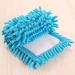Mop Head Washable Refill Replace Dust Cloth Cleaning Wet Dry Use Chenille Pad Blue - Buy Online on GoSupps.com
