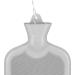 Relaxdays 2L Hot Water Bottle - Durable Safe & Odorless Natural Rubber - Grey Bed Bottle - Buy Online on GoSupps.com