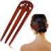 Handmade Carved Wood 3-Prong Hair Fork - Vintage Style Hair Stick by Team-Management Red - Buy Online on GoSupps.com