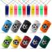 Kesote 10x welding band football wrist band (10 color) + 10x pipe plastic whistle (color randomly) for sports football birthday party