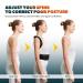 Posture Corrector for Men & Women - Adjustable Back Brace for Pain Relief | Back Straightener for Neck Shoulder & Lumbar Support - Buy Online on GoSupps.com
