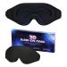 supregear 3D Sleep Mask Comfortable Night Sleeping 3D Contoured Sleeping Mask Eye Cover with Elastic Strap for Night's Sleep Travel Nap Women Men 100 Percent Block Out Light Black
