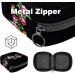 Womens Napkin Storage Bag | Tropical Black Flowers | Portable Menstrual Cup & Bandages | Ideal for First Periods | International Shipping - Buy Online on GoSupps.com