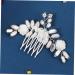 minkissy Bride Hair Comb Wedding Hair Side Comb Floral Hair Comb Bridal Hair Side Comb Bridal Hair Accessories Hair Side Comb White Miss Soft Pottery Metal Twist - Buy Online on GoSupps.com