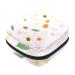 Guantierendiy Bee Flower Pattern Sanitary Napkin Storage Bag Large Capacity Menstrual Cup Pouch Girls Travel Portable Small Makeup Sanitary Pads Organizer Color 3