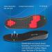 Sushn3D Plantar Fasciitis Insoles 35mm Height Increase | Memory Foam Arch Support | Shock Absorption Gel Inserts | Men 8 1/2-9 | Women 10 1/2-11 Deep Black L - Buy Online on GoSupps.com