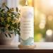 Personalized Gravure Printed Baptism Candle | Ark Rainbow Design | High-Quality Christening Gift for Boys & Girls | 250/80 mm Blue - Buy Online on GoSupps.com