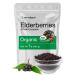 Organic Dried Elderberries | 1 lb Bulk Bag | European Whole | Non-GMO  Gluten Free | Sambucus Nigra | by Horbaach