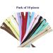 Beaulegan Metal Zippers 10 Pcs - Antique Brass Close-end 6 Inch Assorted Color Mix - Buy Online on GoSupps.com