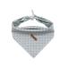 lionet paws Bandana for Dog Headscarves Dog Scarf Triangular Scarf for Small Medium and Large Dogs L (Pack of 1) M checked