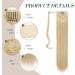 FESHFEN 24 Straight Wrap Around Ponytail Extension in Ash Blonde - 24 Inch Clip-in Hairpiece for Women - Buy Online on GoSupps.com