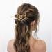 CAIRIAC Honeycomb Hair Clips Slide Hairpins Minimalist Bee Hair Barrette Bun Hair Pins Metal Hair Slide with Stick Creative Hair Accessories for Women Girls Gifts (Gold) - Buy Online on GoSupps.com