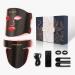 Led Red Light Therapy Face & Neck Mask 7 Colors Led Light Therapy Facial Mask Infrared Red Light Therapy Mask Infrared Light Skin Rejuvenation(Black)