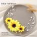 GORAIS Sunflower Bride Wedding Hair Vine - Silver Pearl Bridal Headpiece for Bride & Bridesmaids - Buy Online on GoSupps.com