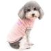 Zunea Fleece Winter Jacket for Small Dogs - Warm & Cozy Coat for Chihuahua & Cats - Soft Fuzzy Puppy Clothing with D-Ring - Pink XXL Rose - Buy Online on GoSupps.com