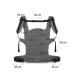 Ergonomic Children's Power Baby Carrier Milo - Back & Belly Carrier for Infants & Toddlers | Lightweight Cotton Gray 3 Months to 20 kg - Buy Online on GoSupps.com