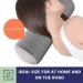 Memory Foam Neck Bolster Pillow Roll with Washable Bamboo Cover - Grey - Buy Online on GoSupps.com